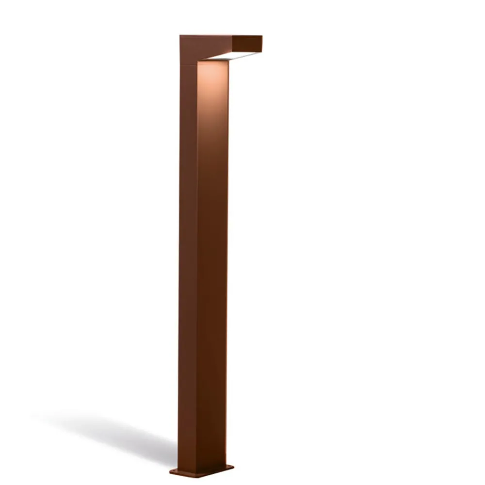 Lampioni Da Giardino-Selezionato da Mazzolaluce Lampione per esterni corten design moderno led 13w 4000k ip65