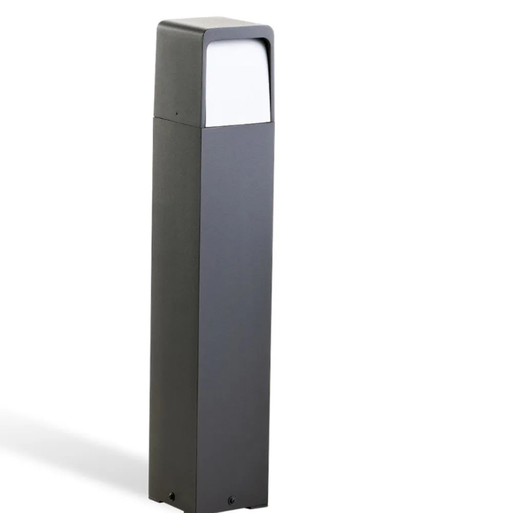 Lampioni Da Giardino-Selezionato da Mazzolaluce Lampione per esterni moderno grafite led 13w 3000k ip65