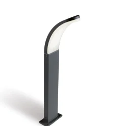 Lampioni Da Giardino-Selezionato da Mazzolaluce Lampione per esterno design curvo grafite led 15w 3000k ip65