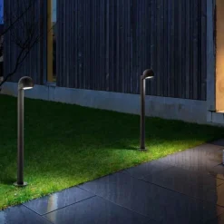 Lampioni Da Giardino-Perenz Illuminazione Lampione per esterno giardino moderno led 12w 4000k grafite ip54 helmet perenz