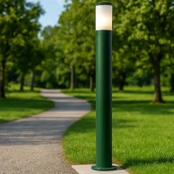 Lampioni Da Giardino-Selezionato da Mazzolaluce Lampione per esterno verde muschio moderno 80cm pi65