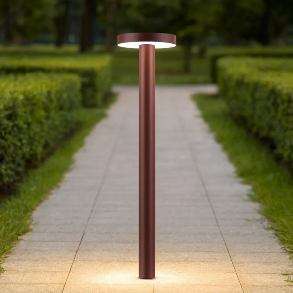 Lampioni Da Giardino-Selezionato da Mazzolaluce Lampione per giardini moderni led 5w 3000k corten