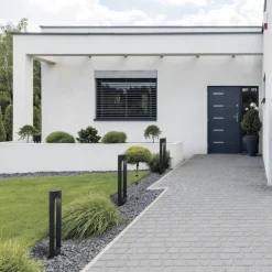 Lampioni Da Giardino-Selezionato da Mazzolaluce Lampione per giardini moderni led 14w 3000k rettangolare