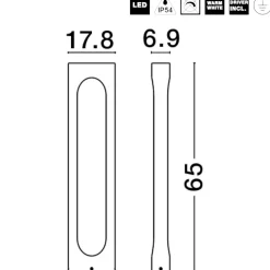 Lampioni Da Giardino-Selezionato da Mazzolaluce Lampione per giardini moderni led 14w 3000k rettangolare