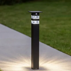 Lampioni Da Giardino-Vivida International Lampione solare da giardino led 3w 6000k nero vivida