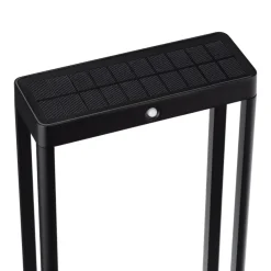 Lampioni Da Giardino-Selezionato da Mazzolaluce Lampione solare da giardino moderno nero con sensore di movimento