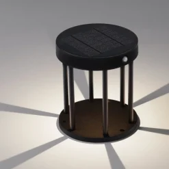 Lampioni Da Giardino-Selezionato da Mazzolaluce Lampione solare rotondo da giardino per esterno led 3000k