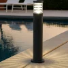 Lampioni Da Giardino-Ideal Lux Lampione tronco pt1 h80 antracite per esterno giardino ip65