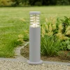 Lampioni Da Giardino-Ideal Lux Lampione tronco pt1 h40 bianco da giardino ip65 per esterni