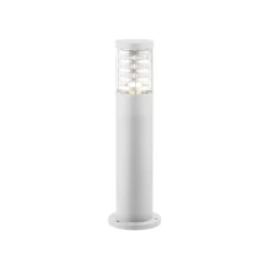 Lampioni Da Giardino-Ideal Lux Lampione tronco pt1 h40 bianco da giardino ip65 per esterni