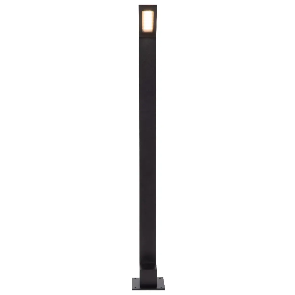 Lampioni Da Giardino-Selezionato da Mazzolaluce Lampionne da giardino nero 80cm led 6w 3000k design moderno