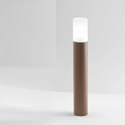 Lampioni Da Giardino-Perenz Illuminazione Lampo perenz lampione paletto da giardino h90 cm corten ip54