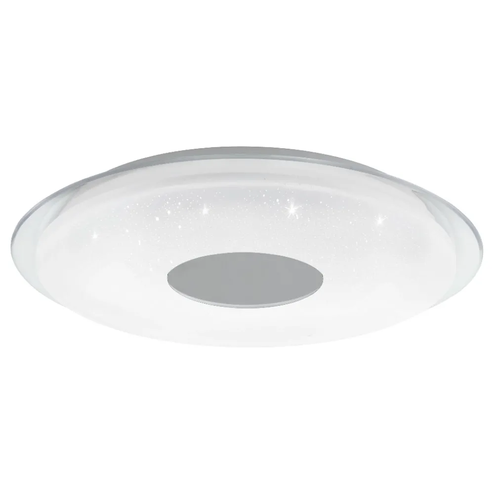 Plafoniere Moderne-Eglo Lanciano z plafoniera smart moderna 45cm dimmerabile da 2700k a 6500k