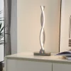 Lampade Da Tavolo-Eglo Lasana lampada design da tavolo moderna led 10w 3000k cromo