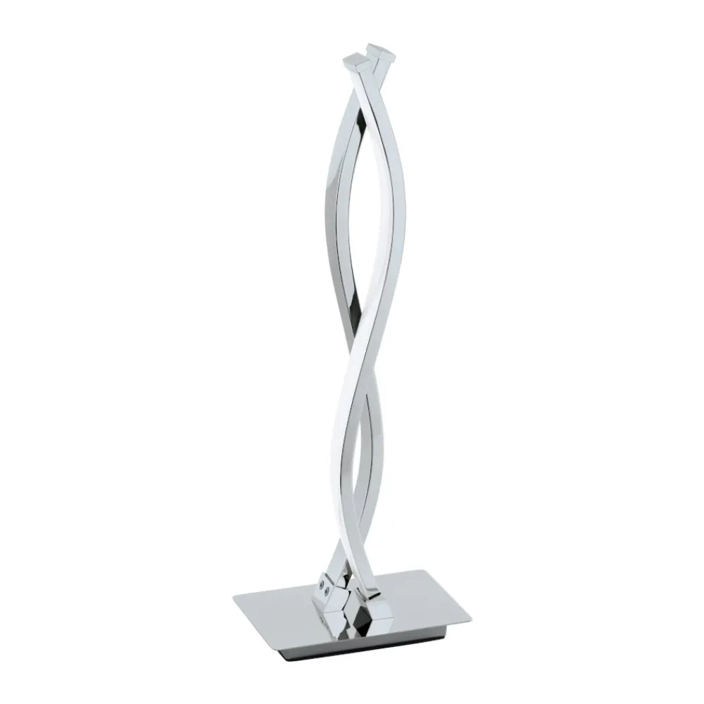 Lampade Da Tavolo-Eglo Lasana lampada design da tavolo moderna led 10w 3000k cromo