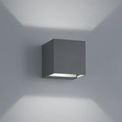 Applique Da Esterno-Life Electronics Life applique cubo led 20w 3000k 4000k 5000k antracite per esterno