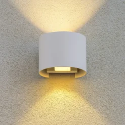 Applique Da Esterno-Selezionato da Mazzolaluce Life applique da esterno rotonda led 7w 3000k bianco moderno