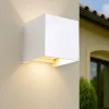 Applique Da Esterno-Life Electronics Life applique led 20w 3000k 4000k 5000k cubo bianco per esterno