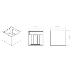 Applique Da Esterno-Life Electronics Life applique per esterno cubo led 12w tricolor grigio antracite ip65