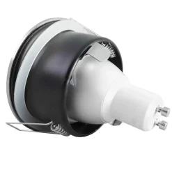 Faretti Da Incasso-Life Electronics Life faretto da incasso per soffito bagno doccia grigio rotondo ip65