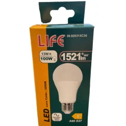 Lampadine Led-Life Electronics Life lampadina e27 13w 3000k 1521lm 290 goccia 39.920315c30