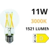 Lampadine Led-Life Electronics Life lampadina e27 11w 3000k 1521lm vetro goccia trasparente