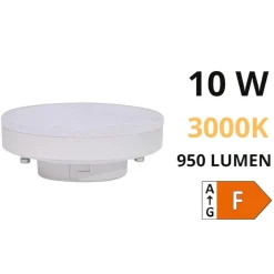 Lampadine Led-Life Electronics Life lampadina gx53 10w led 3000k 950lm ottica 120