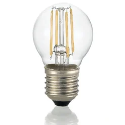 Lampadine Led-Life Electronics Life lampadina led e27 4,5w 4000k 470lm goccia vetro trasparente