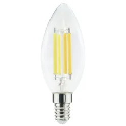 Lampadine Led-Life Electronics Life lampadina led e14 6.5w 3000k 806lm vetro trasparente filamento 320
