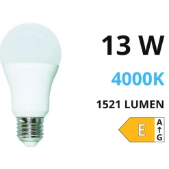 Lampadine Led-Life Electronics Life lampadina led goccia e27 13w 4000k 1521lm ottica 290 39.920315n40