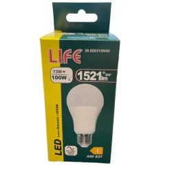 Lampadine Led-Life Electronics Life lampadina led goccia e27 13w 4000k 1521lm ottica 290 39.920315n40