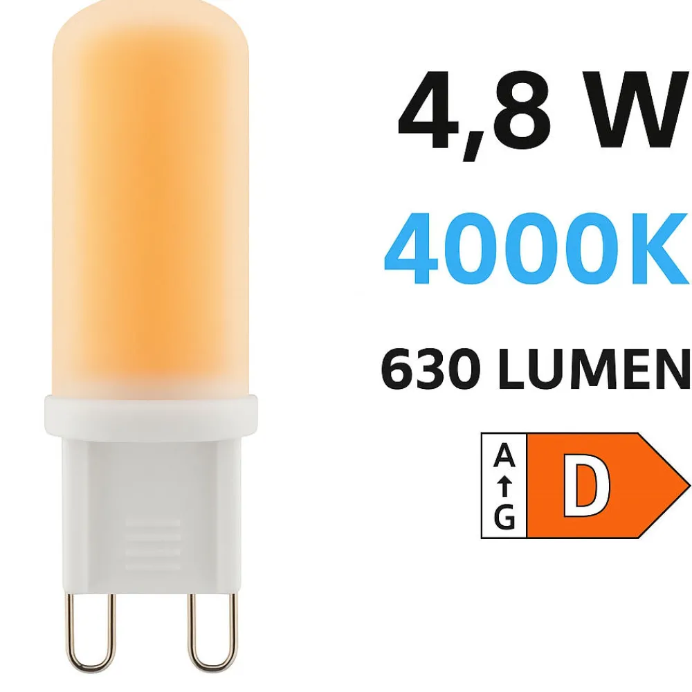 Lampadine Led-Life Electronics Life lampadina led g9 4w 4000k 630 lumen ottica 360