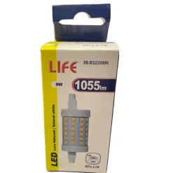 Lampadine Led-Life Electronics Life lampadina r7s led 8w 4000k 78mm 1055lm ottica 360