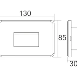 Segnapasso Led-Life Electronics Life luce segnapasso marrone led 2w 3000k da incasso per esterno ip65