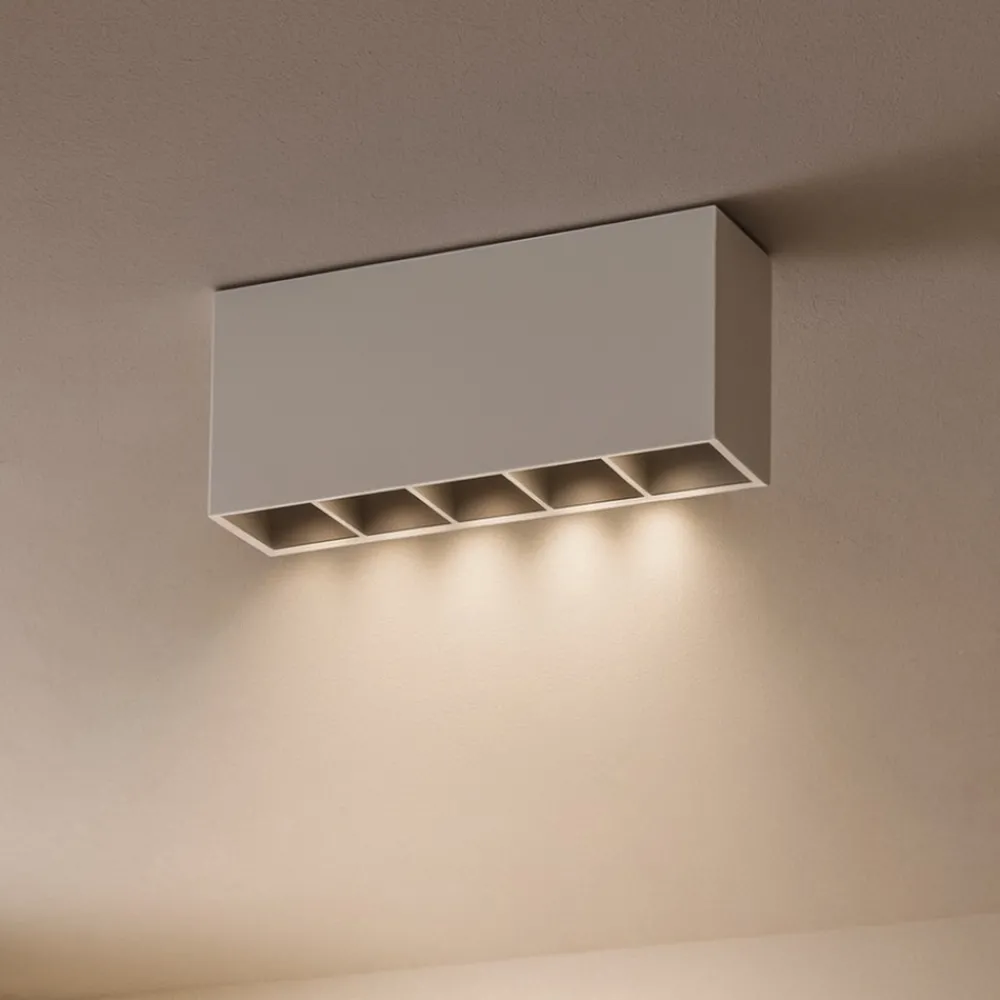Plafoniere Moderne-Ideal Lux Lika pl plafoniera con faretti led 12w 3000k bianca