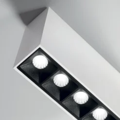Plafoniere Moderne-Ideal Lux Lika pl plafoniera con faretti led 12w 3000k bianca