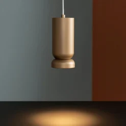 Lampade A Sospensione-Ondaluce Lilium lampada oro per isola