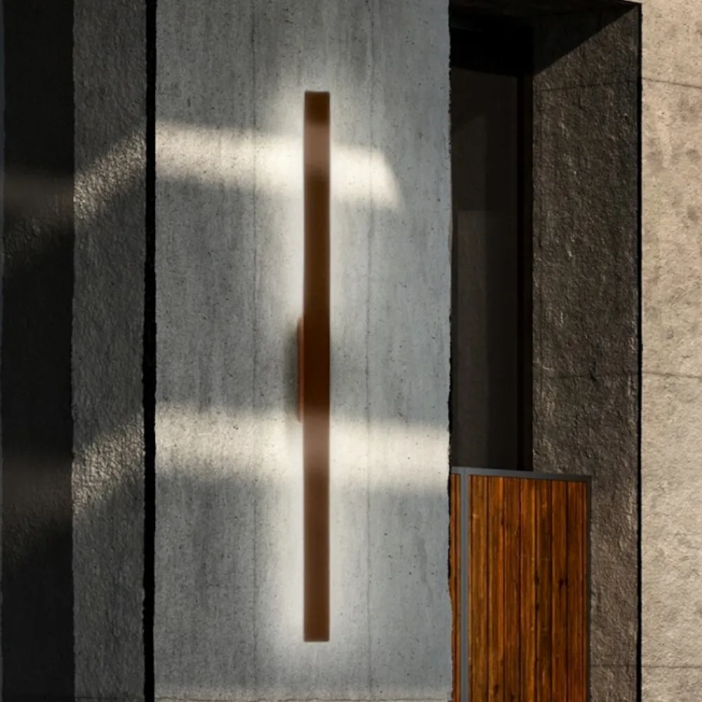 Applique Da Esterno-Ideal Lux Linea ap d144 applique da esterno led 3000k marrone