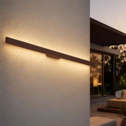 Applique Da Esterno-Ideal Lux Linea ap d104 applique lungo per esterno marrone