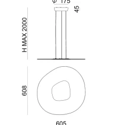 Lampadari Moderni-Linea Light antigua 60cm lampadario lampadario design led 35w 3000k