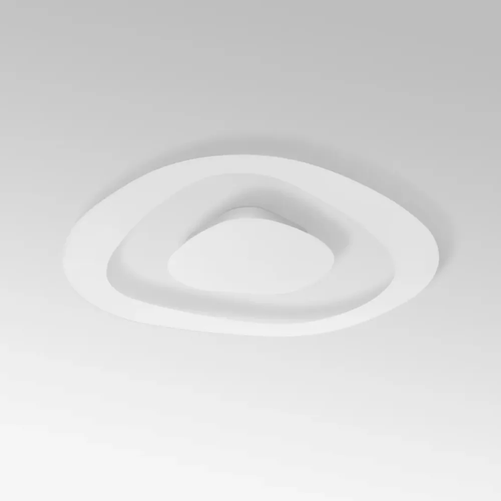 Plafoniere Moderne-Linea Light antigua s plafoniera led 19w 3000k da cucina 40cm