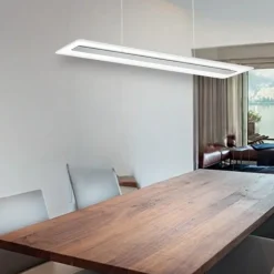Lampadari Moderni-Linea Light antille lampadario bianco moderno led 45w 3000k