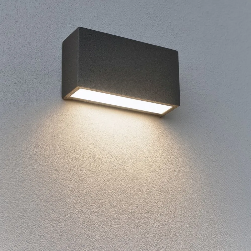 Applique Da Parete-Linea Light applique box w1 finitura cemento led 6w 4000k mono emissione