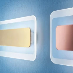 Applique Da Parete-Linea Light applique led 28w 3000k antille s bianco moderna