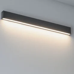 Applique Da Parete-Linea Light applique led 41w 3000k colore cemento box w1 mono emissione