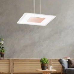 Lampadari Moderni-Linea Light aruba lampadario moderno 38w led 3000k rame