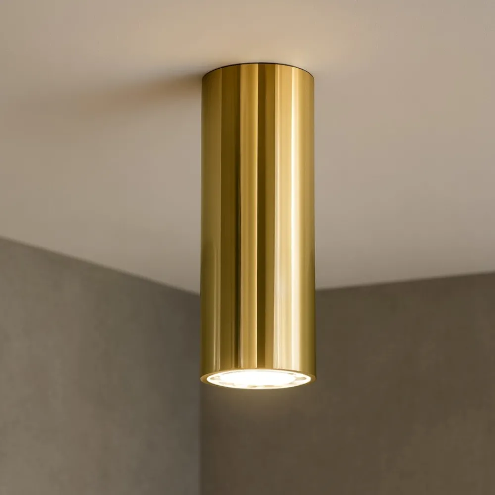Faretti Da Soffitto-Linea Light birba faretto da soffitto cilindro oro