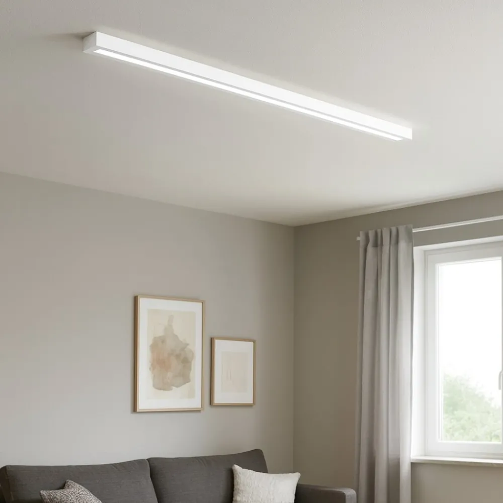 Plafoniere Moderne-Linea Light box sb plafoniera rettangolare led 26w 3000k bianca