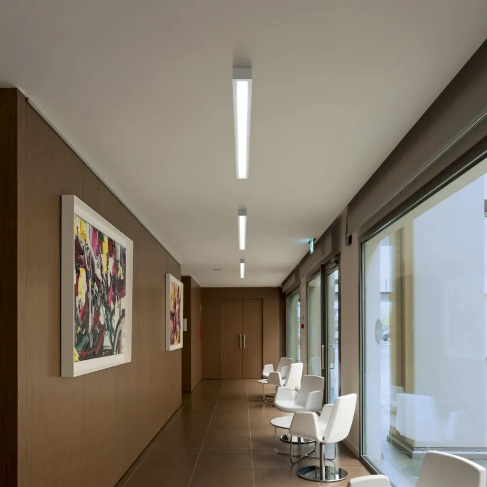 Plafoniere Moderne-Linea Light box sb plafoniera bianca led 20w 3000k rettangolare