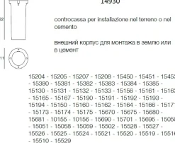 Accessori-Linea Light controcassa per installazione nel terreno o nel cemento della lampada oh! cod. 15175